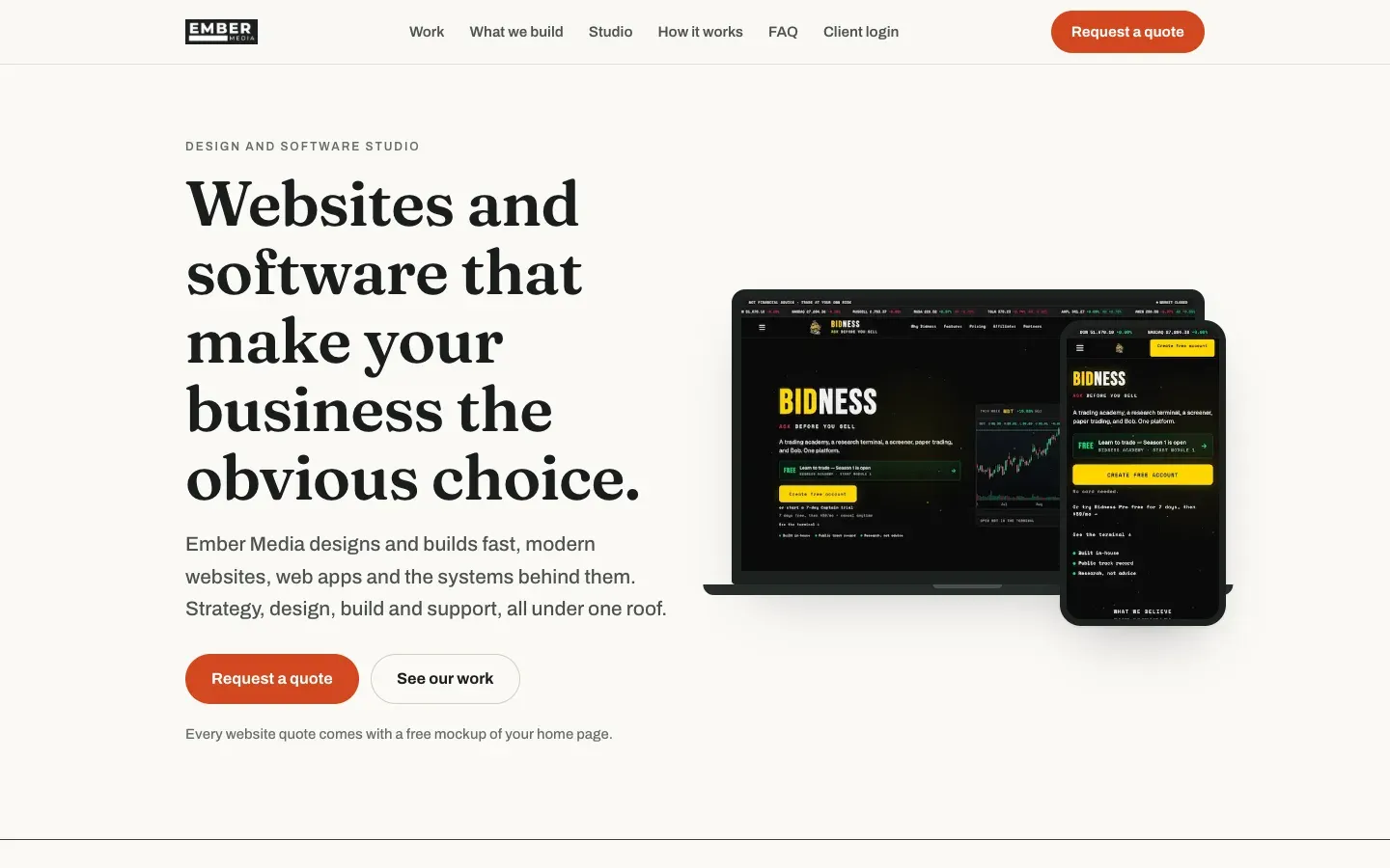 The Ember Media website